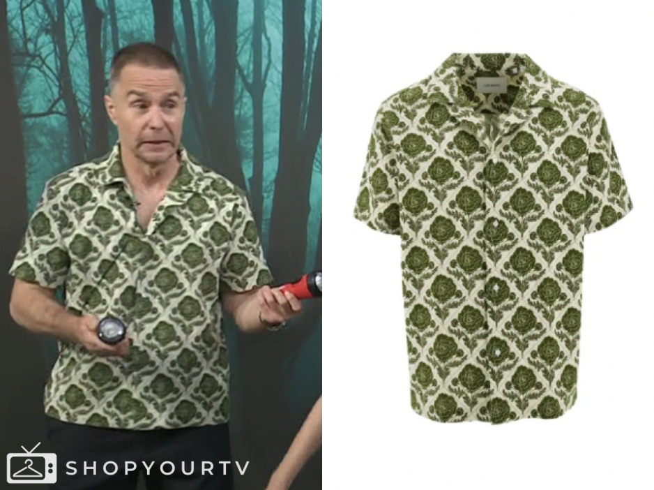 the today show, jenna and friends, green floral camp shirt, Sam Rockwell