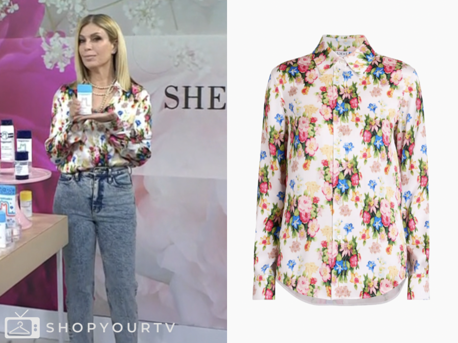 the today show, floral silk shirt, jill martin