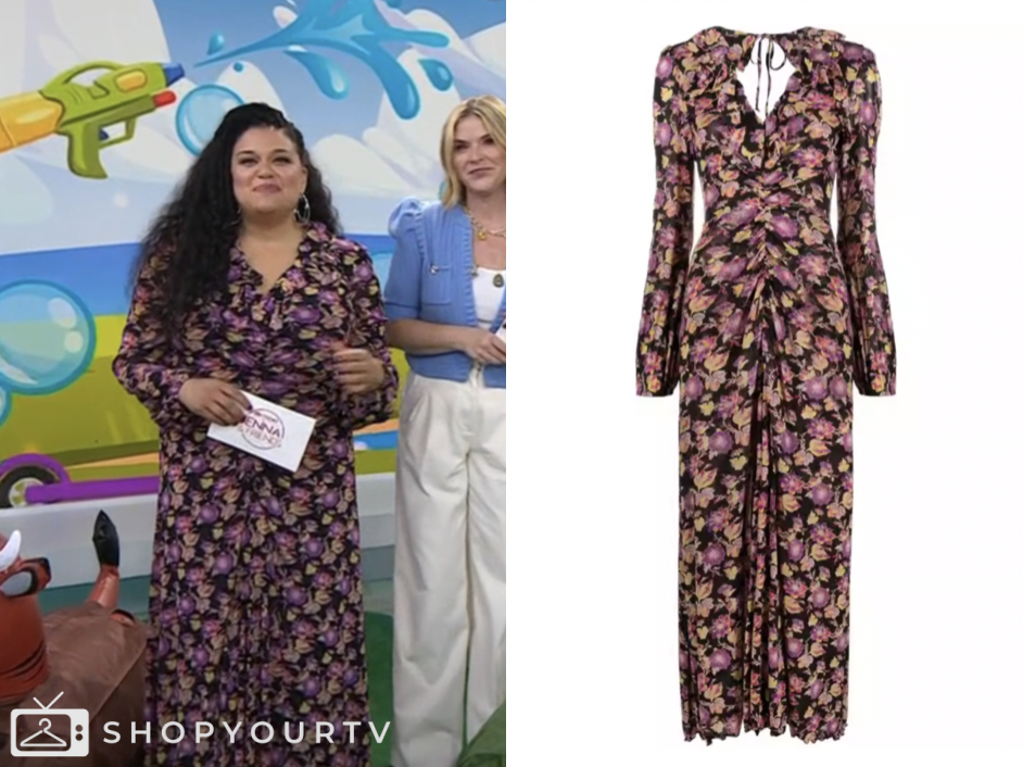 the today show, floral ruffle mesh dress, jenna and friends, Michelle Buteau