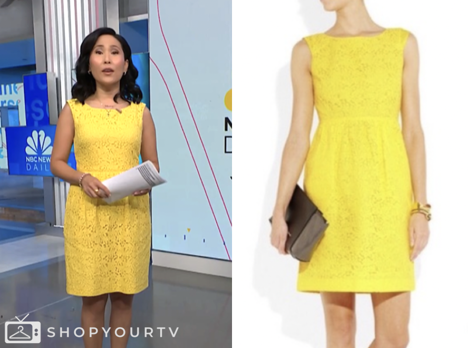 nbc news daily, yellow lace dress, vicky nguyen