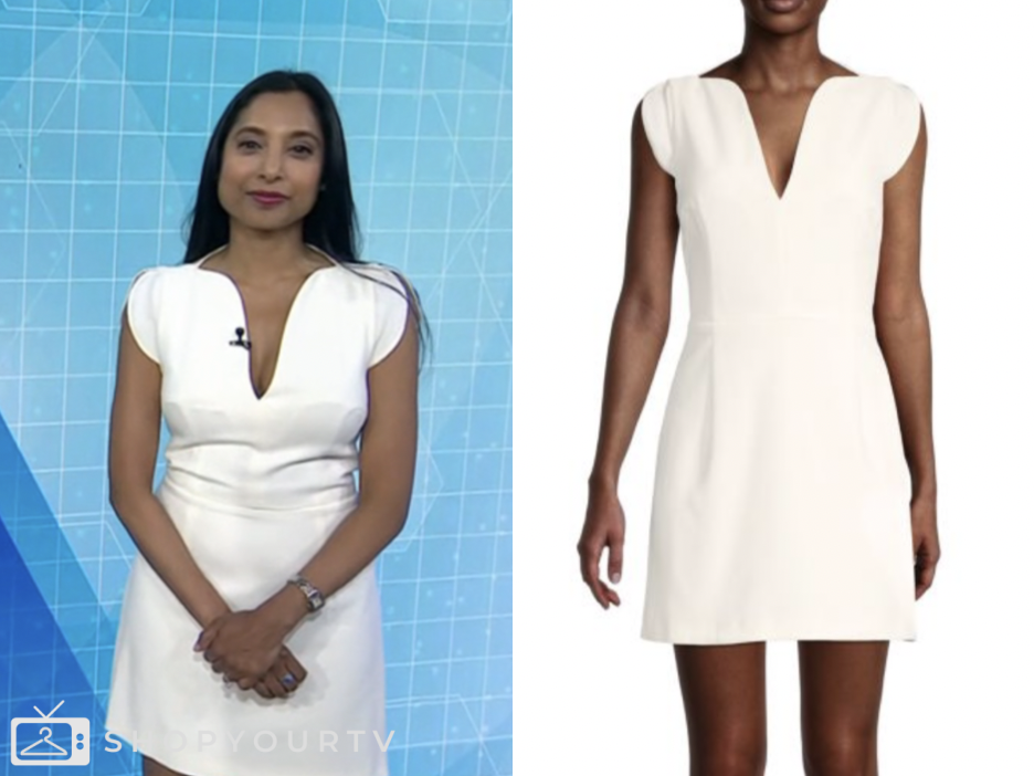 the today show, white mini dress, Dr. Roshini Rajapaksa