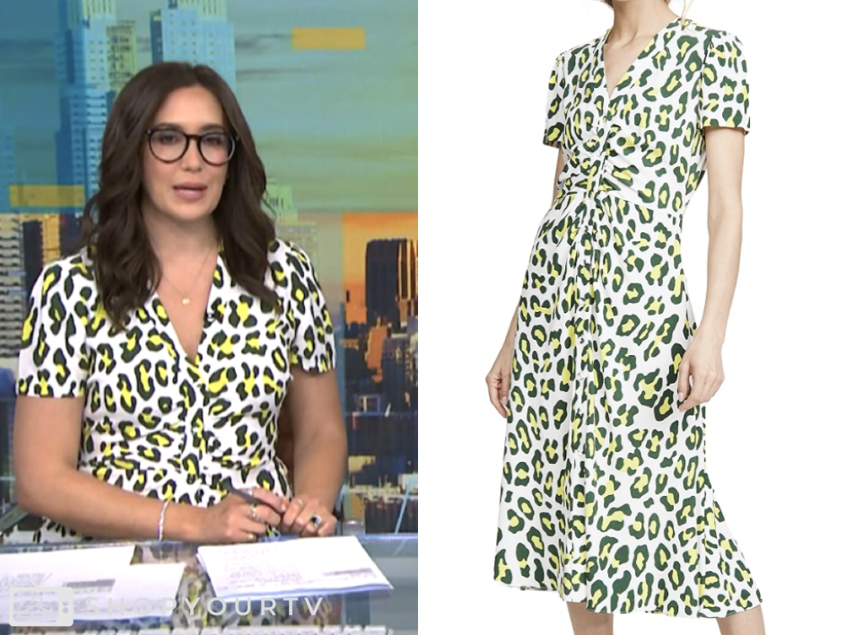 savannah sellers, nbc news daily, leopard midi dress