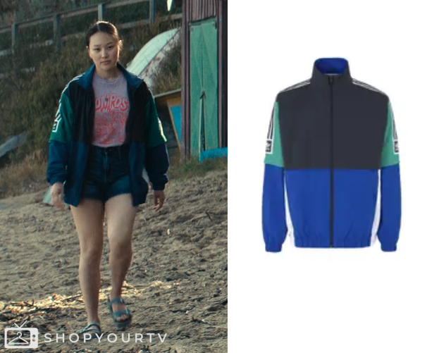 The Survivors: Season 1 Episode 4 Mia's Colorblock Adidas Jacket | Shop ...