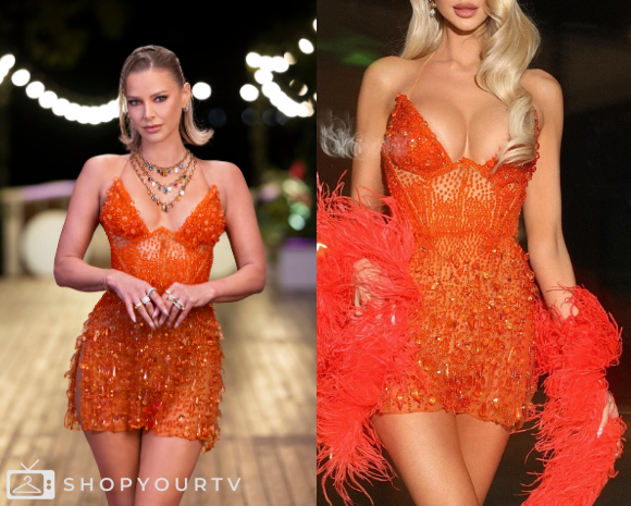 ariana marie orange dress Happy birthday to my bestest friend I love you so much