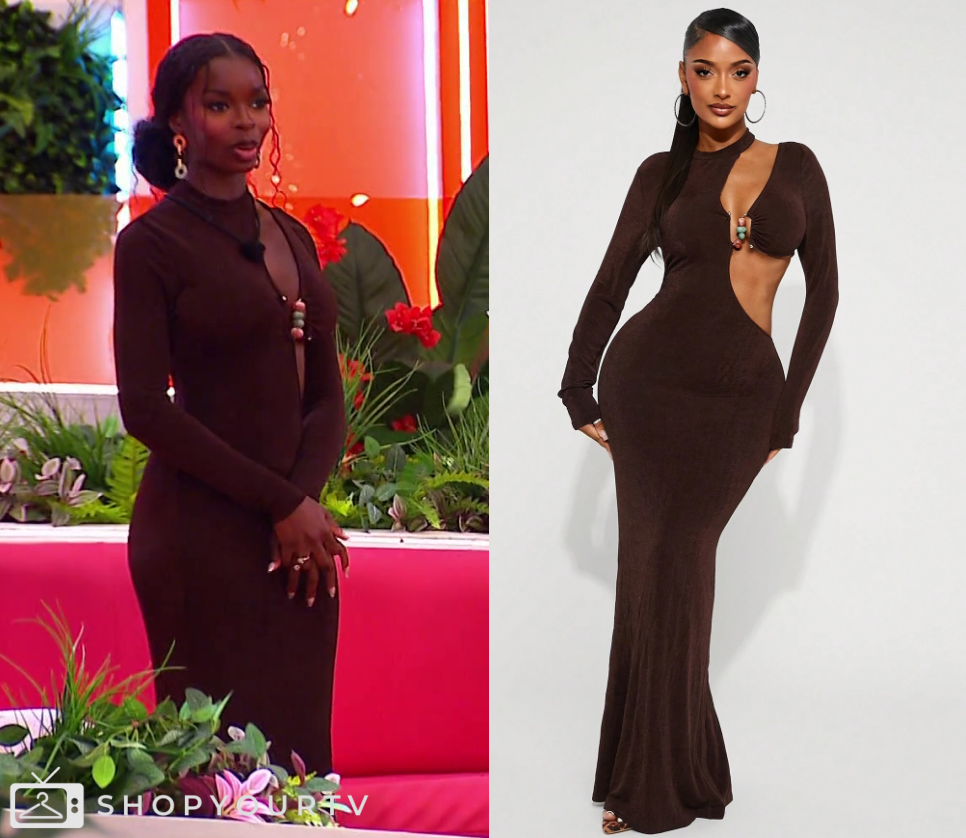 Love Island USA: Season 7 Episode 30 Olandria's Brown Dress | Shop Your TV