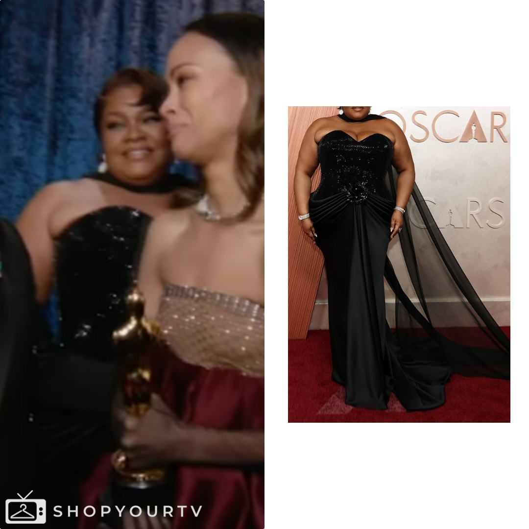 Live with Kelly and Mark: June 2025 Da'Vine's Strapless Embellished ...