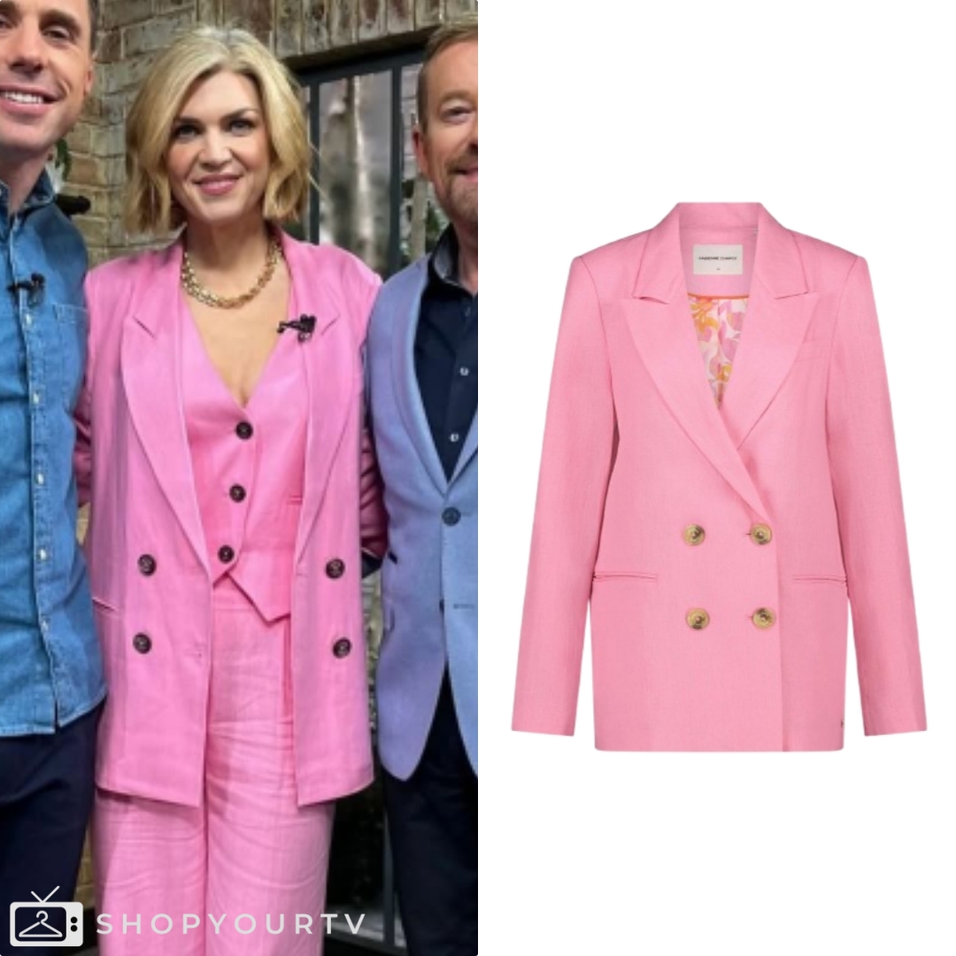 Ireland AM: March 2025 Muireann’s Pink Double-Breasted Blazer - | TV ...
