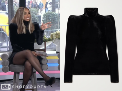 the today show, black velvet top, ciara, jenna and friends