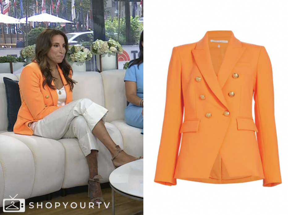 the today show, orange blazer, Yasmin Vossoughian