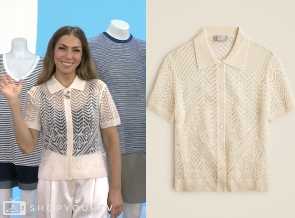 the today show, beige knit top, melissa garcia