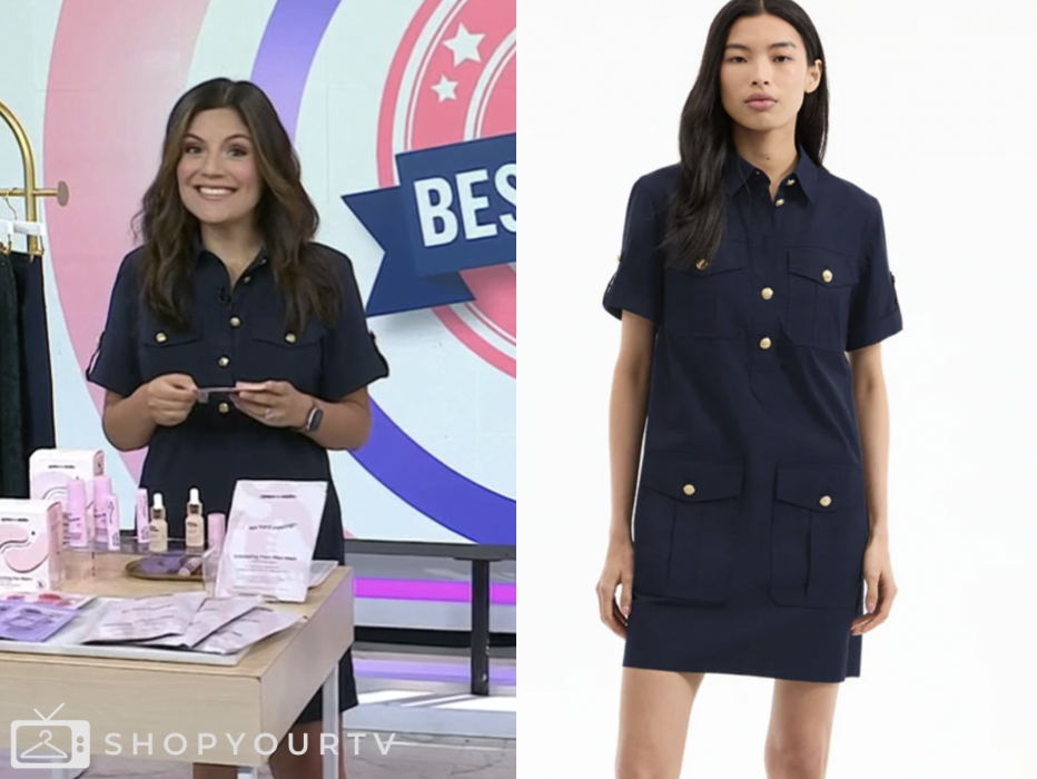 the today show, adrianna brach, navy mini dress