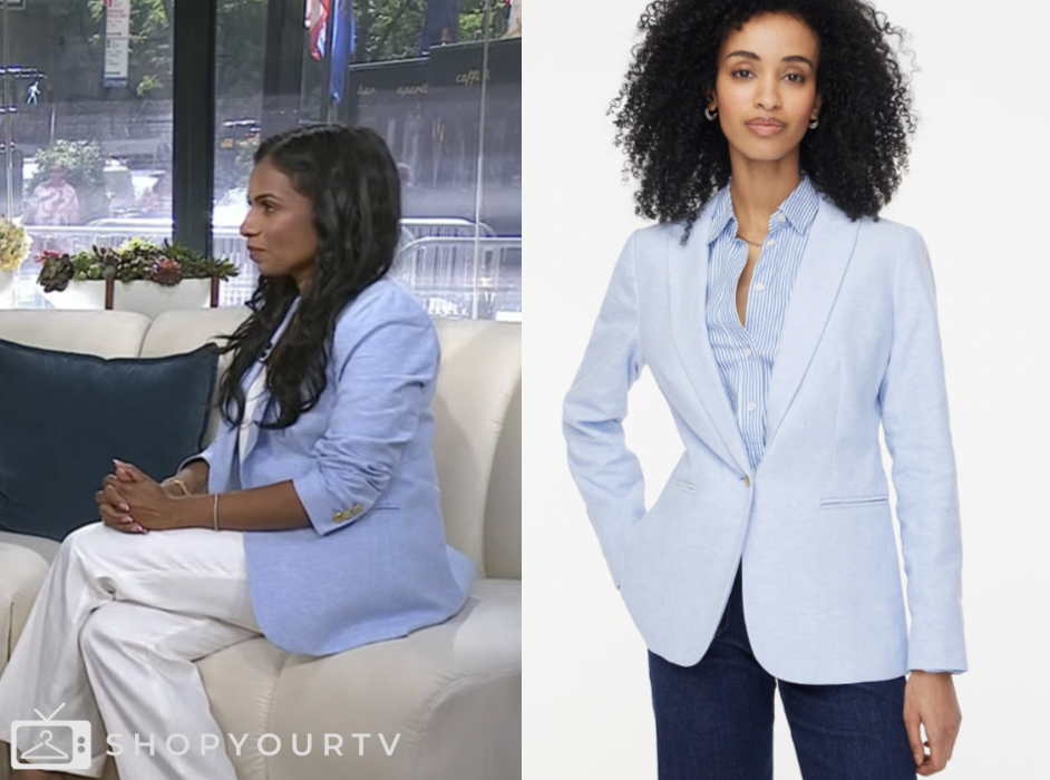 the today show, blue linen blazer, Niro Feliciano