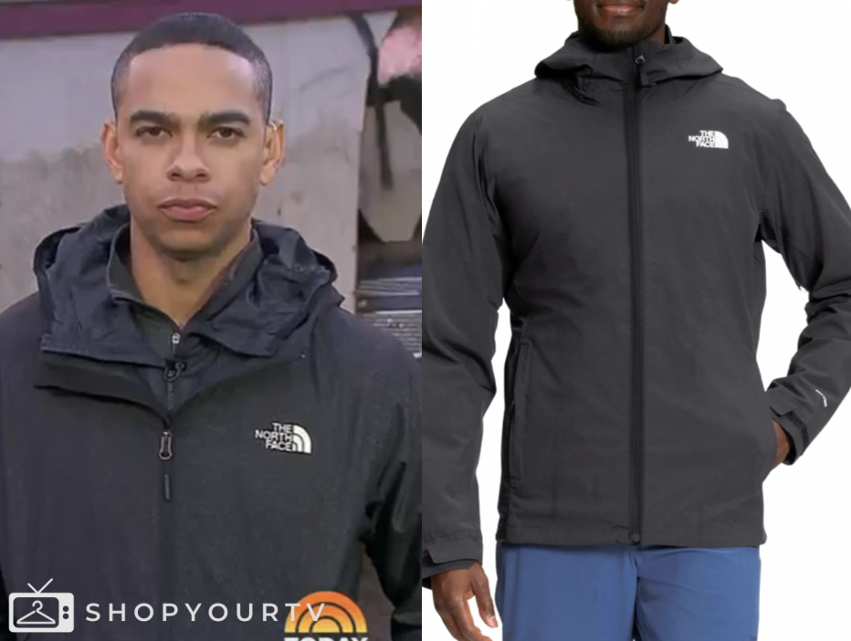 the today show, grey black zip jacket, steve patterson