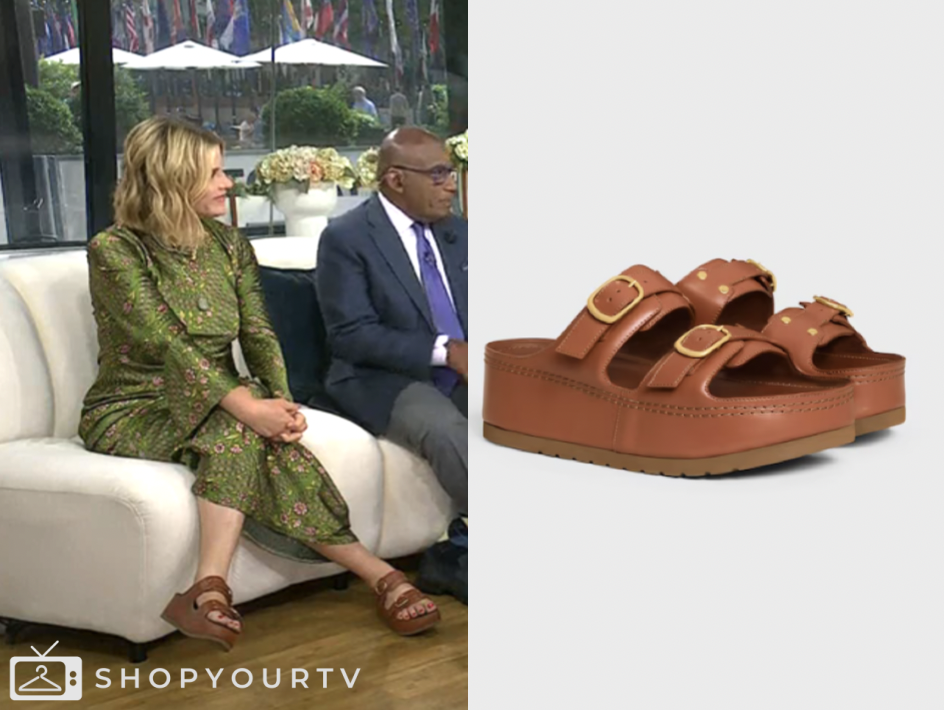 the today show, brown sandals, jenna bush hager, jenna and friends
