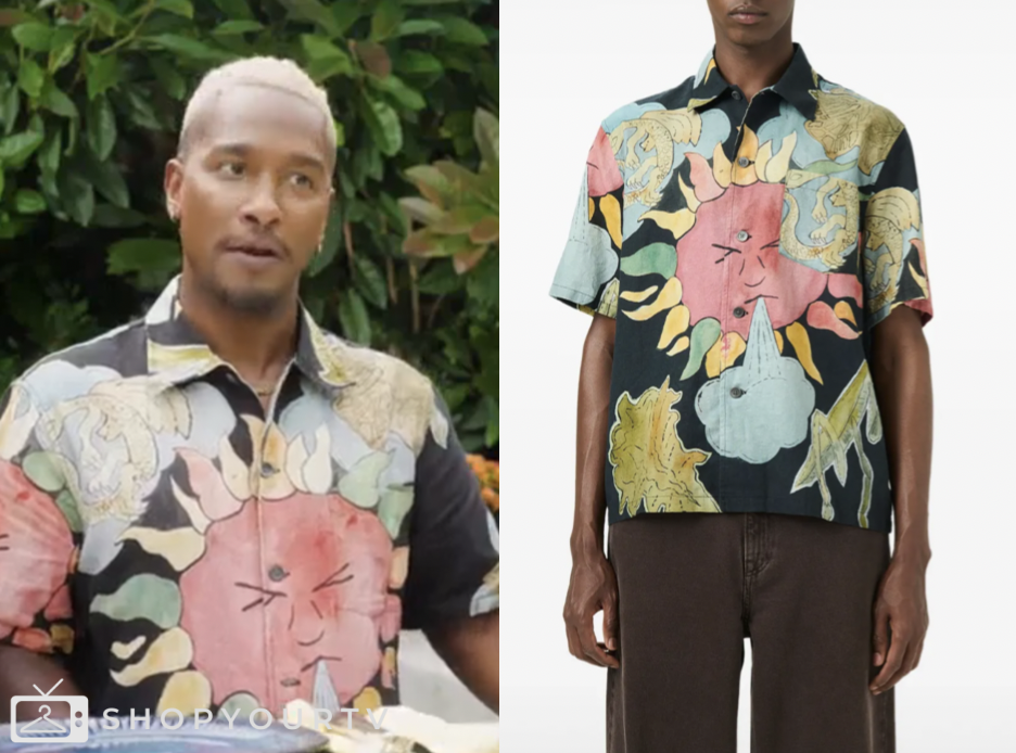 Access Daily: July 2025 Scott Evans’s Black Printed Short Sleeve Shirt ...