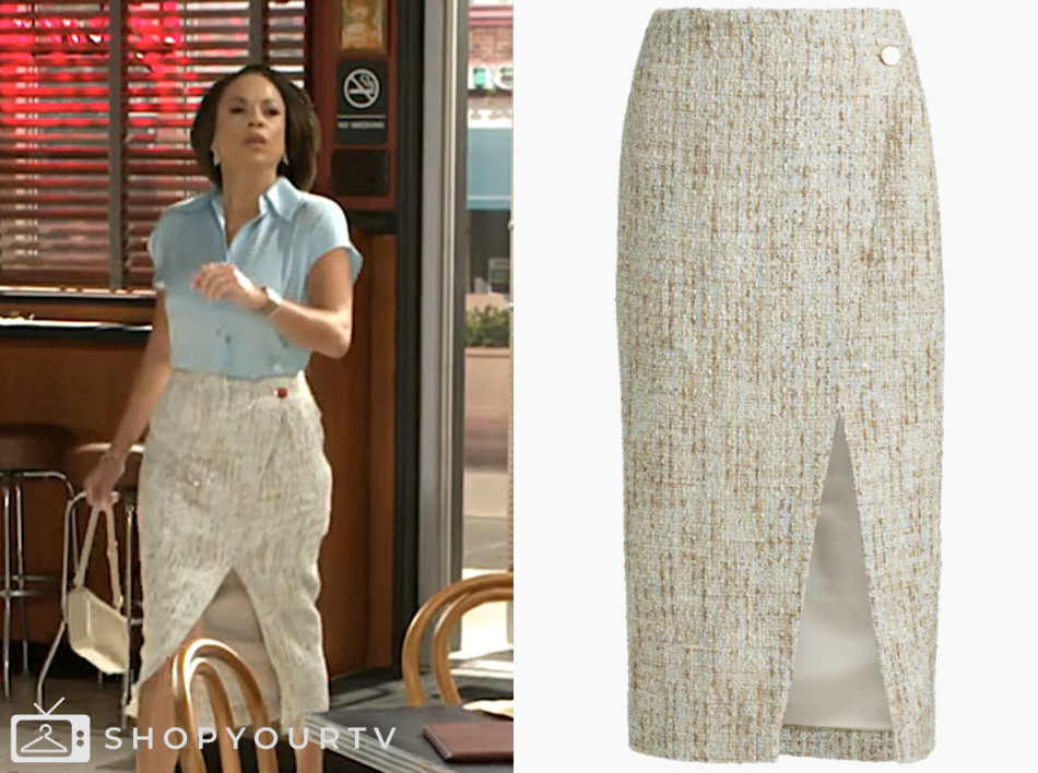 beyond the gates, tweed midi skirt, Daphnée Duplaix, Nicole Dupree Richardson