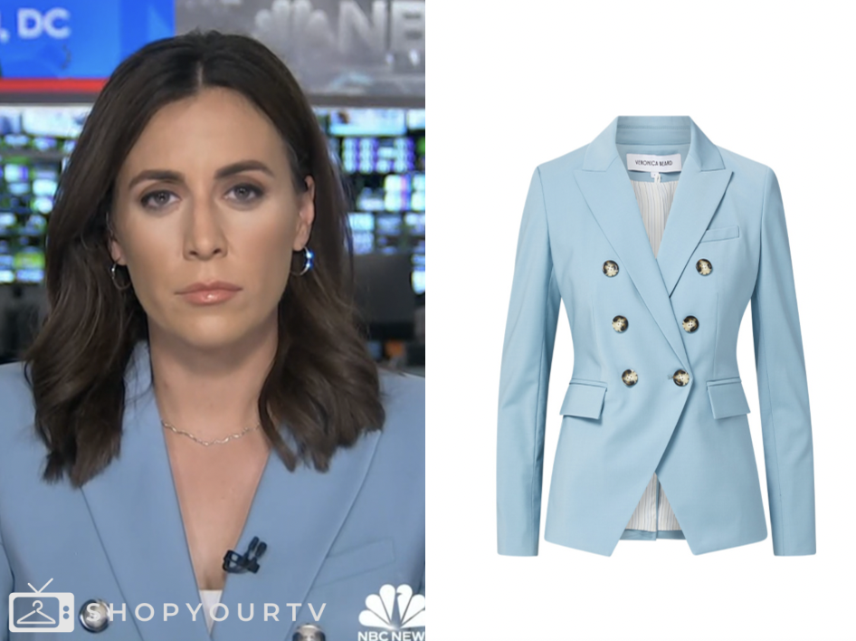 The Today Show July 2025 Hallie Jackson S Blue Blazer Shop Your TV Screen Shot 2025 07 14 At 7.26.05 AM