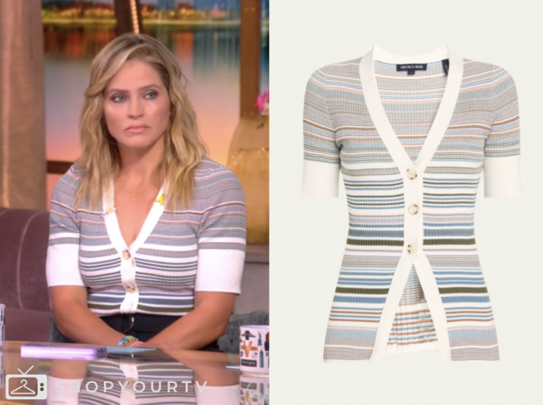 【THE MOZZ】Anna Hood + Skirt Setup The View: June 2025 Sunny Hostin's Zig-Zag Knit Midi Dress