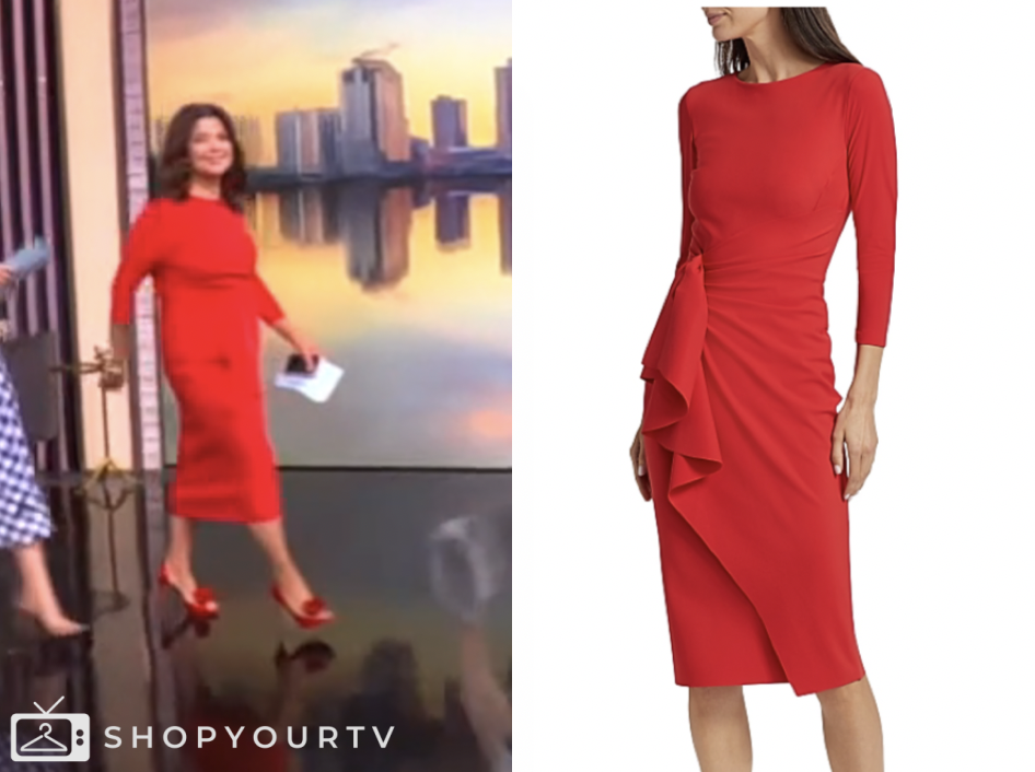 the view, red dress, ana navarro