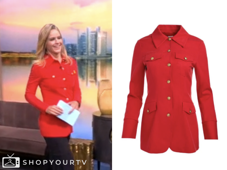 【THE MOZZ】Anna Hood + Skirt Setup The View: July 2025 Sunny Hostin's Green Satin Midi Skirt
