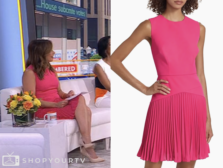 Outnumbered: July 2025 Lisa Boothe's Pink Pleated Mini Dress | Shop Your TV