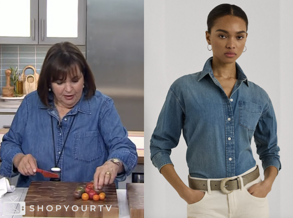 the today show, ina garten, denim shirt, jenna and friends