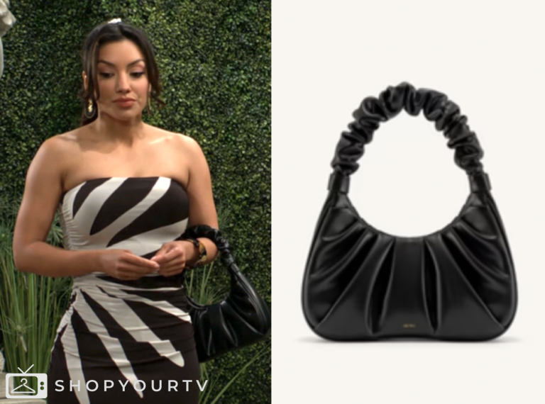 the young and the restless, black bag, audra charles, Zuleyka Silver