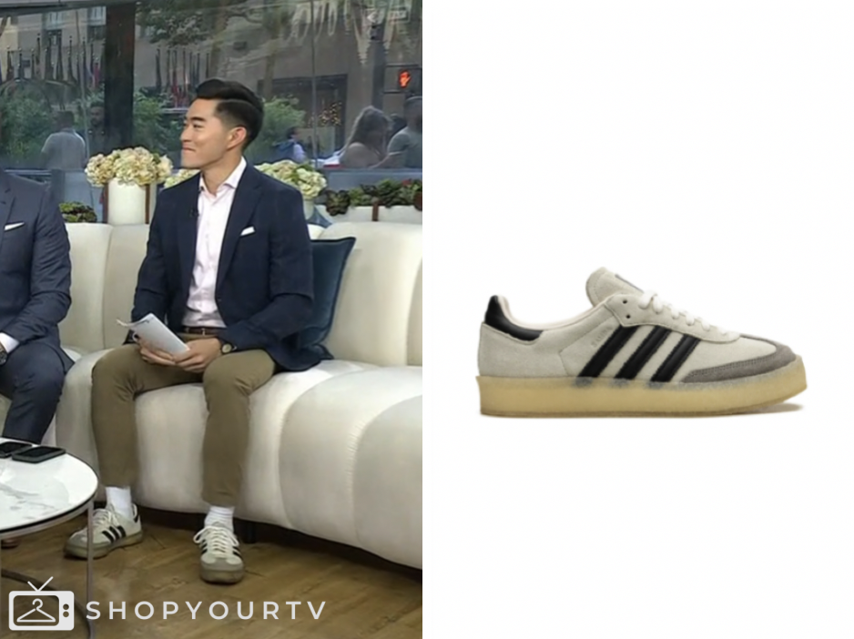 the today show, white striped sneakers, Brian Cheung
