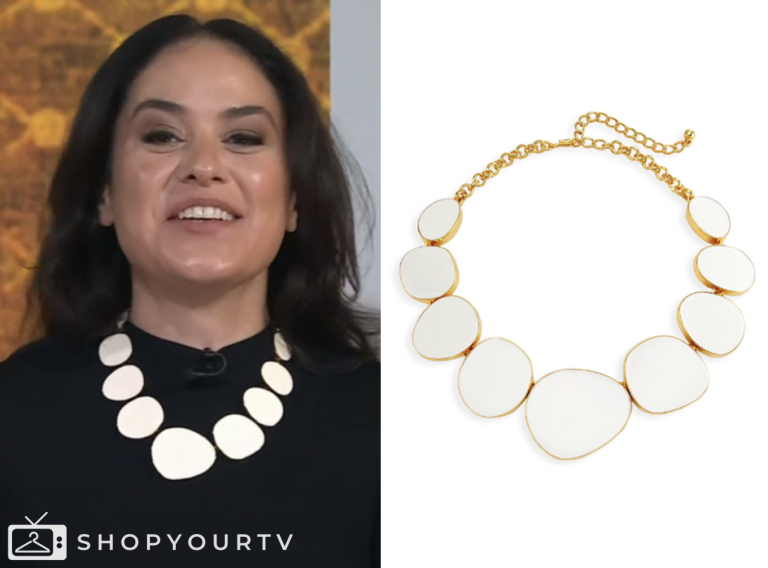 the today show, donna farizan, jenna and friends, White Statement Necklace