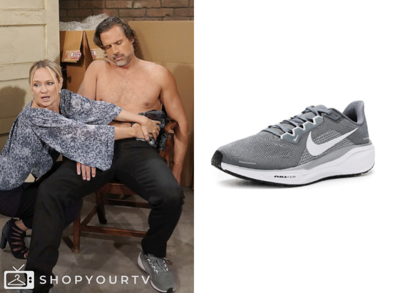 the young and the restless, grey sneakers, nick newman, joshua morrow