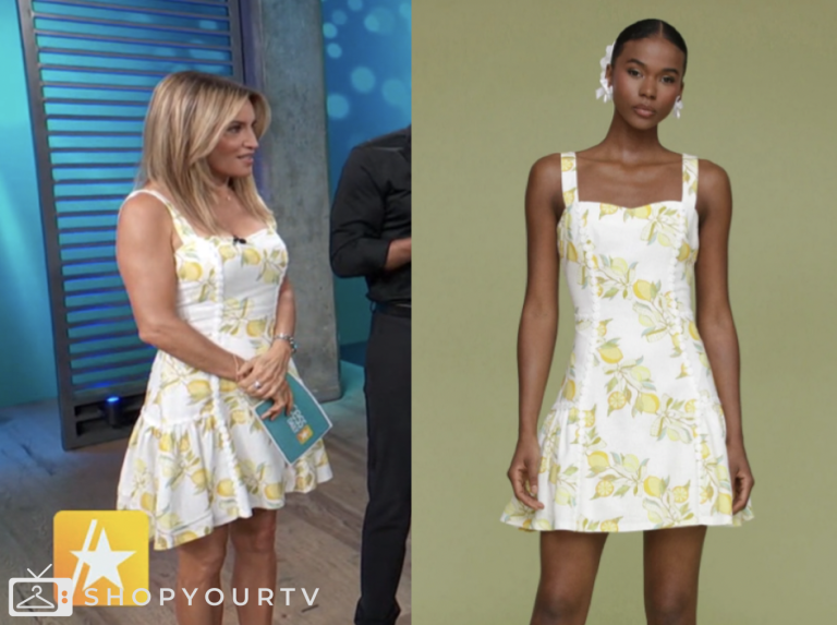 access daily, lemon printed mini dress, kit hoover