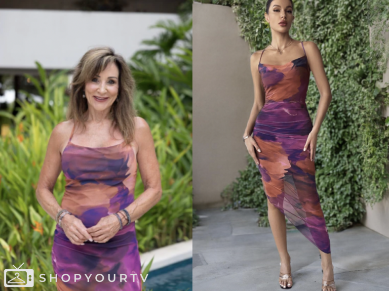 bachelor in paradise, faith martin, tie dye cowl neck dress