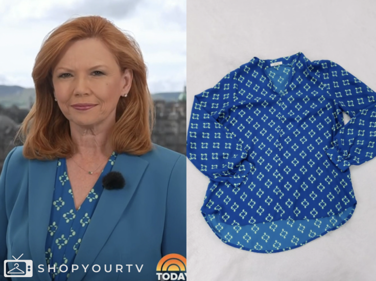 the today show, blue printed blouse, Kelly O'Donnell