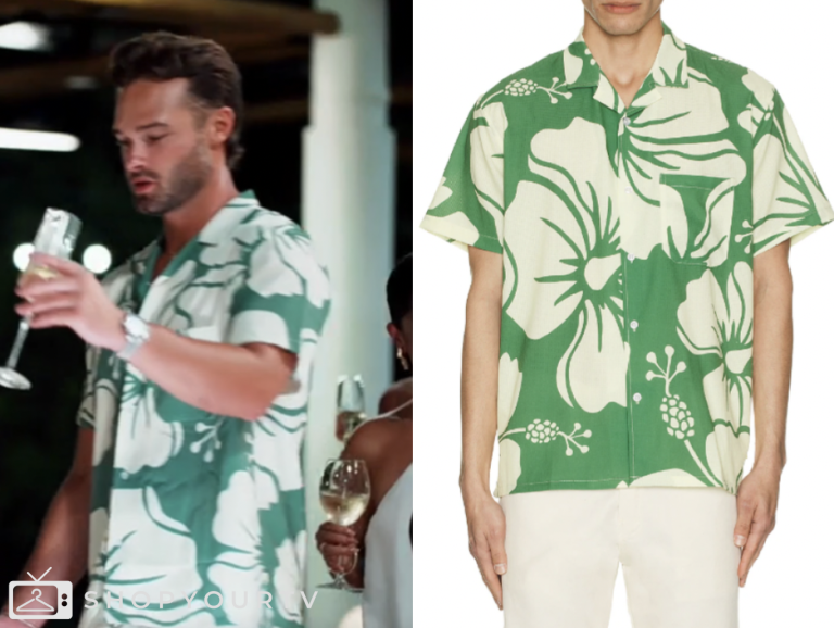bachelor in paradise, green and white floral shirt, Sean McLaughlin