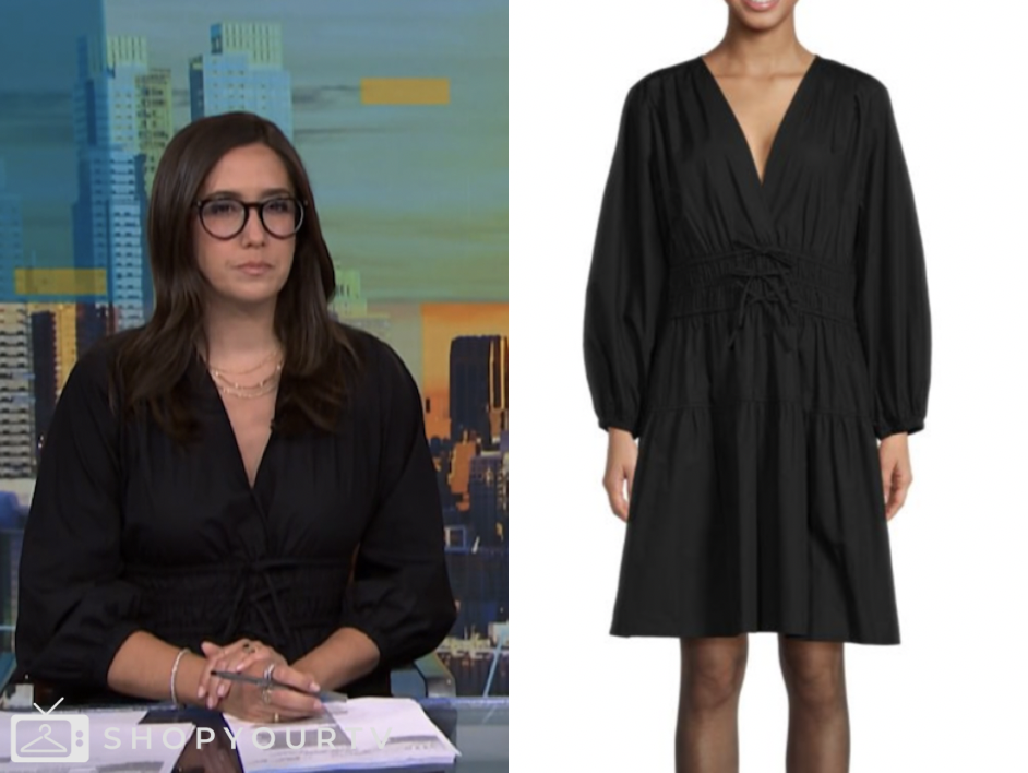 nbc news daily, black bow dress, savannah sellers