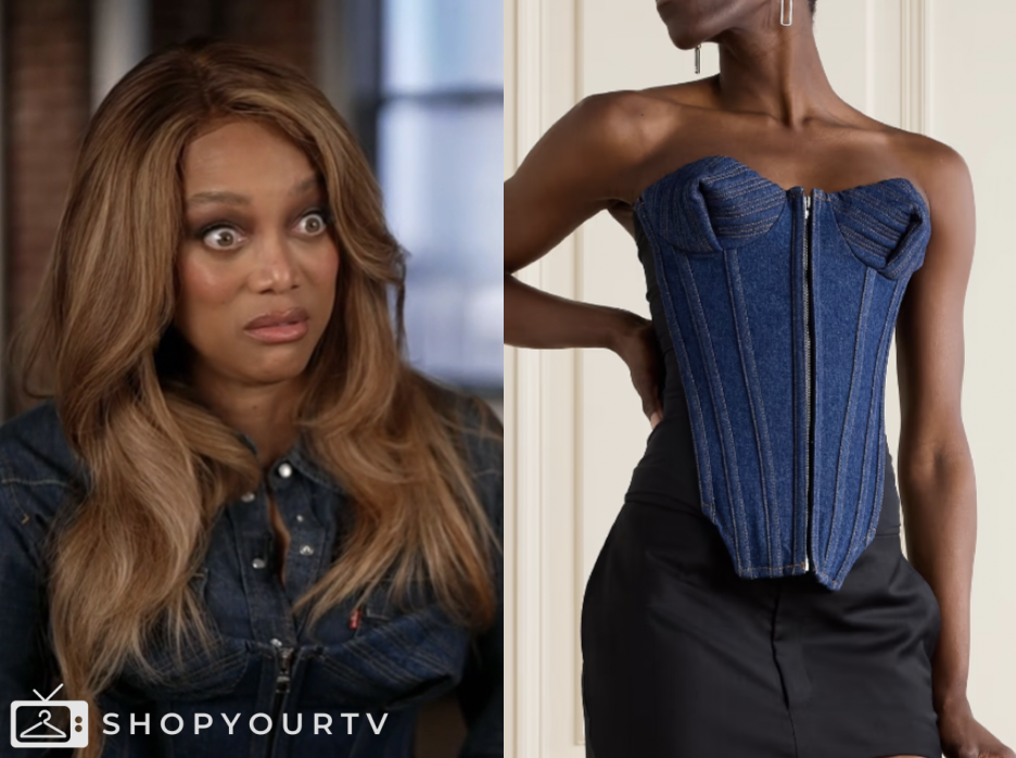 the today show, jenna and friends, denim corset, tyra banks