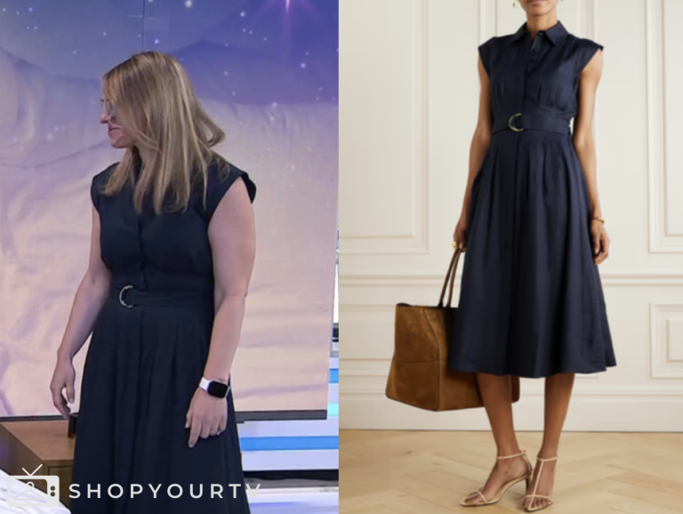 the today show, navy blue belted dress, jenna and friends, Dr. Shelby Harris