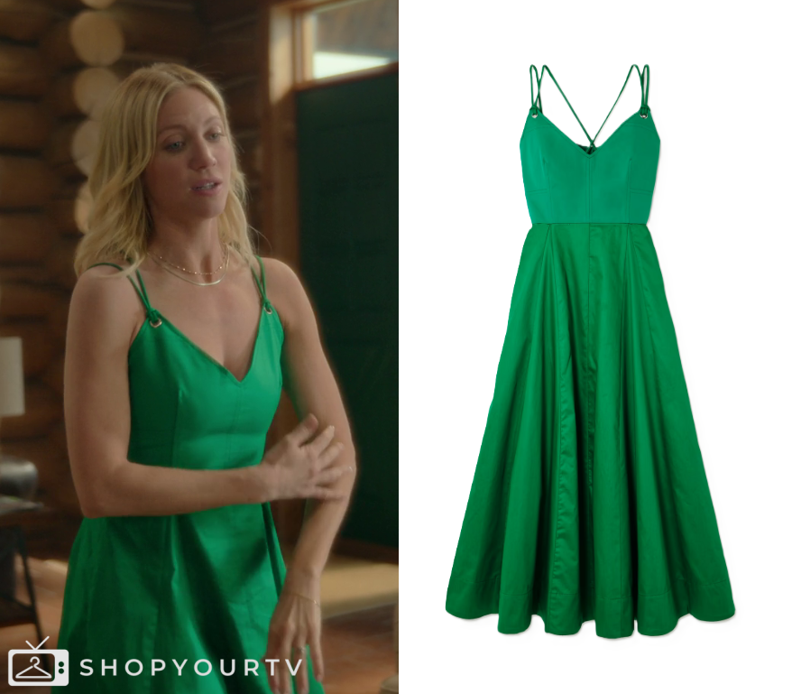sophie this is us green dress Mini Sophia Dress in Green Satin 13/14 main image 0