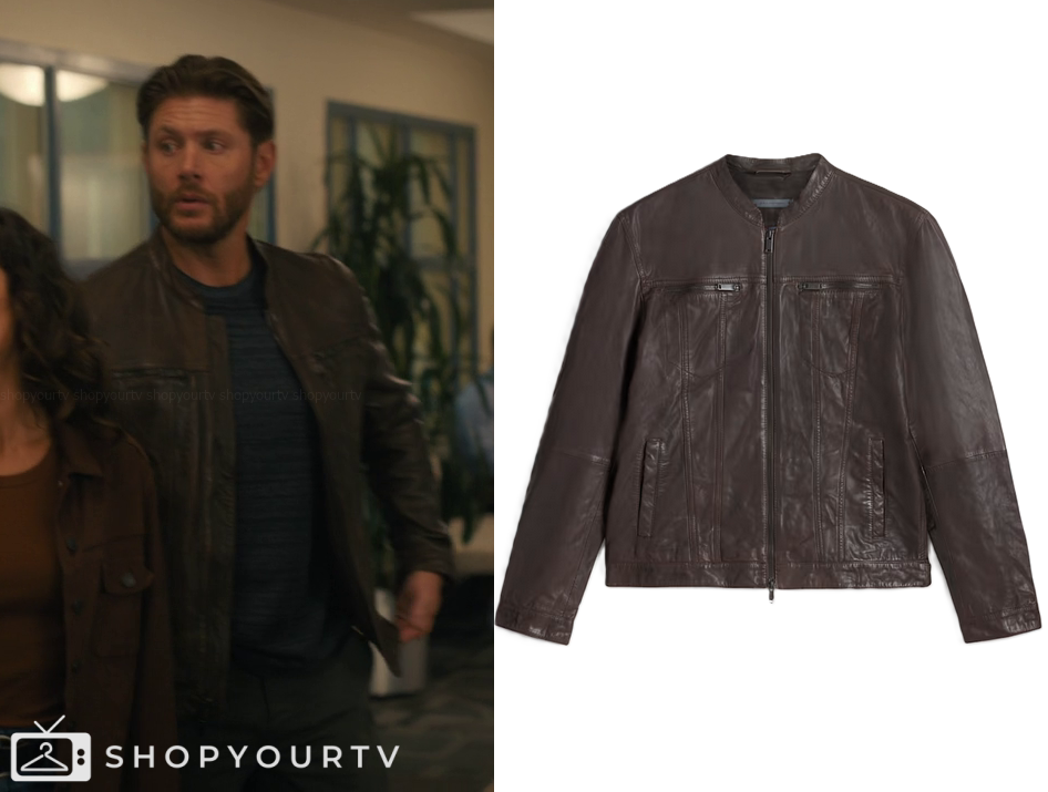Countdown Jacket Countdown: Season 1 Episode 9 Mark's Leather Zip Detail Jacket | Shop ...