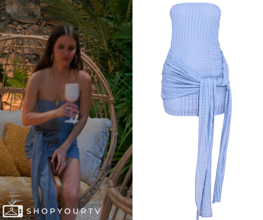 Perfect Match: Season 3 Episode 6 Sandy's Draped Mini Dress | Shop Your TV