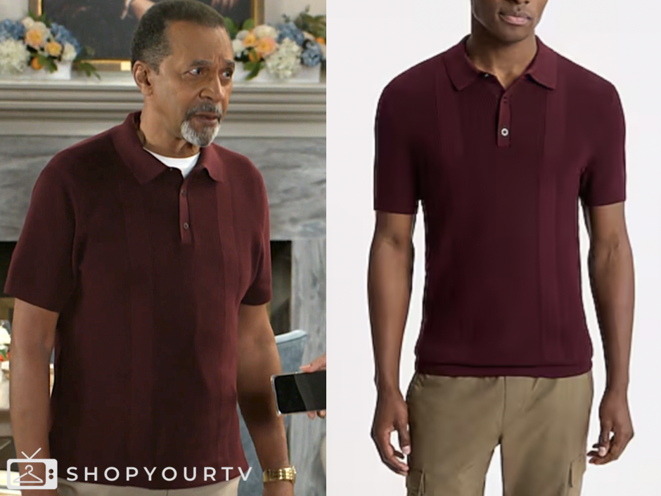 beyond the gates, burgundy polo shirt, Clifton Davis, Vernon Dupree