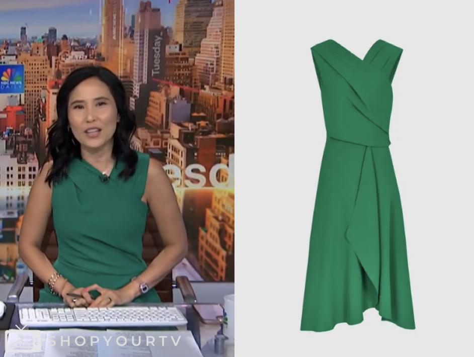 nbc news daily, green midi dress, vicky nguyen