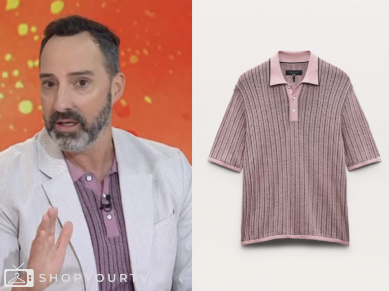 the today show, tony hale, jenna and friends, purple polo shirt