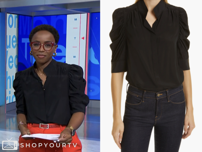 nbc news daily, black shirt, Zinhle Essamuah