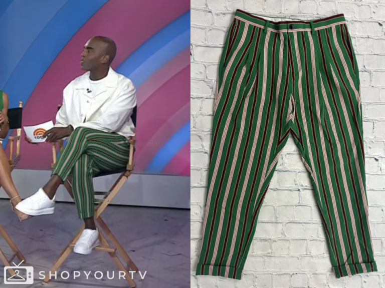 the today show, green striped pants, chris witherspoon