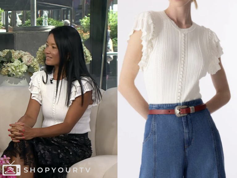 the today show, white knit ruffle sleeve top, jenna and friends, Emma Nanami Strenner
