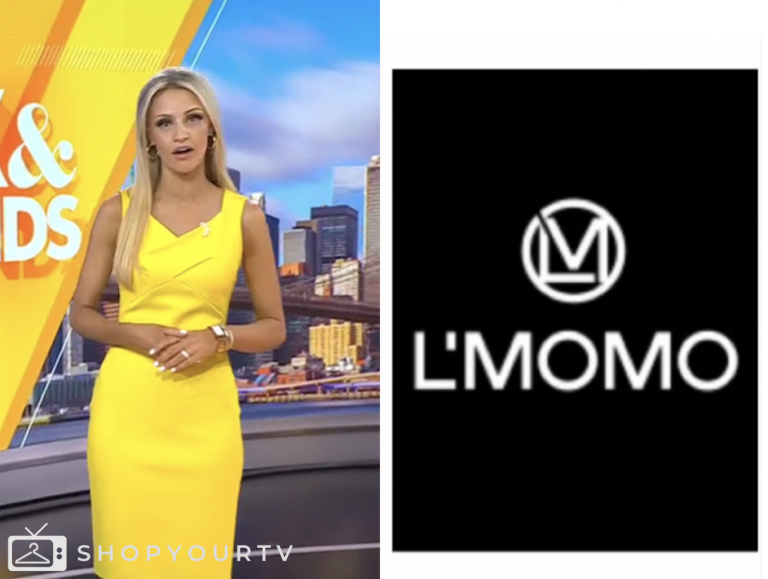fox and friends, fox news fashion, carley shimkus, yellow dress