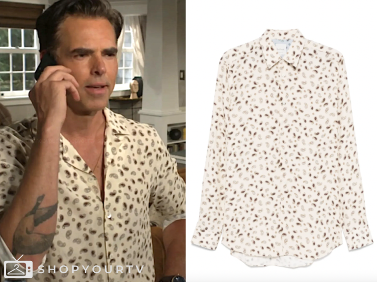 the young and the restless, paisley shirt, billy abbott, jason thompson