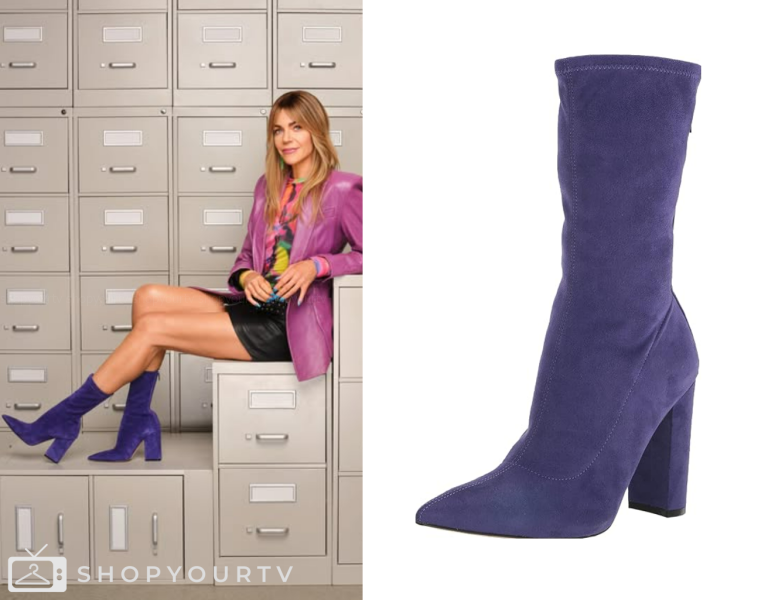 High Potential: Season 2 Morgan's Purple Ankle Boots | Shop Your TV