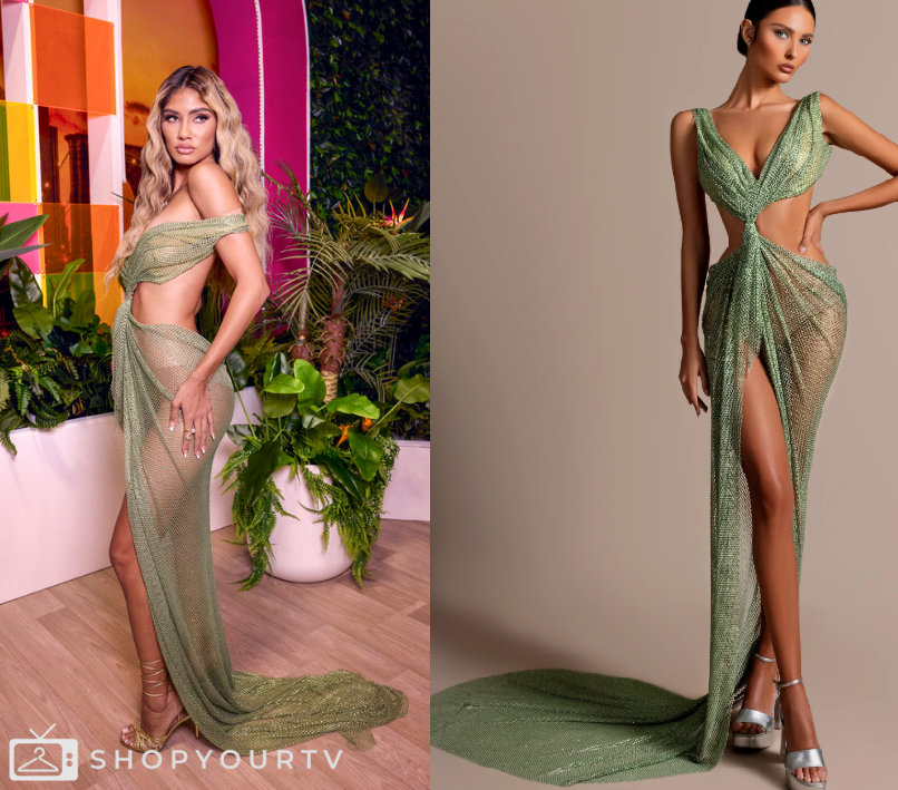 Love Island USA: Season 7 Reunion Belle-A's Green Dress | Shop Your TV